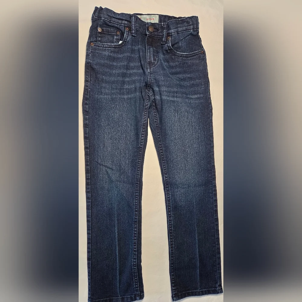 Levis 511 Slim Boys Blue Jeans Size 10 reg Adjustable Waist 25 Length 25 - Picture 4 of 7